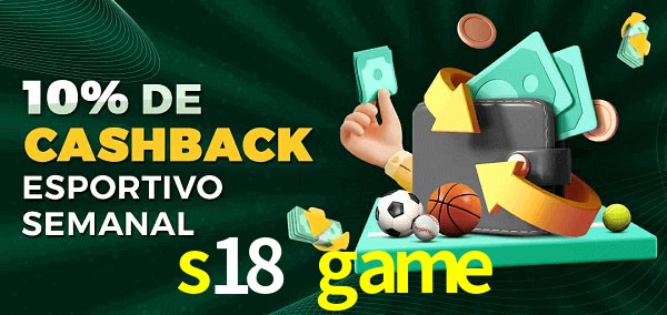 10% de bônus de cashback na s18 game
